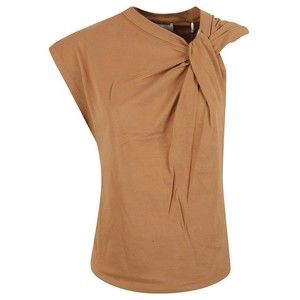Isabel Marant Asymmetrical Brown Cotton T-Shirt - NWT